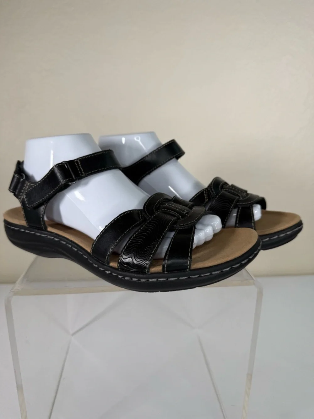 Clarks Laurieann Sela Ultimate Comfort Collection Sandals Size 8.5 WIDE LIKE NEW - Picture 3 of 13